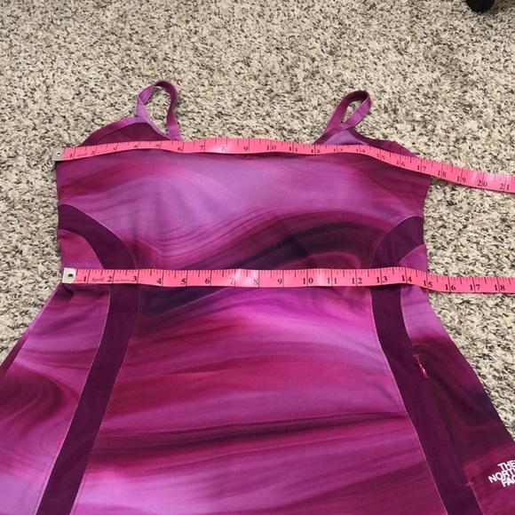 North Face Active Tank Top Size Large Purple Marble Tie Dye - Picture 10 of 12